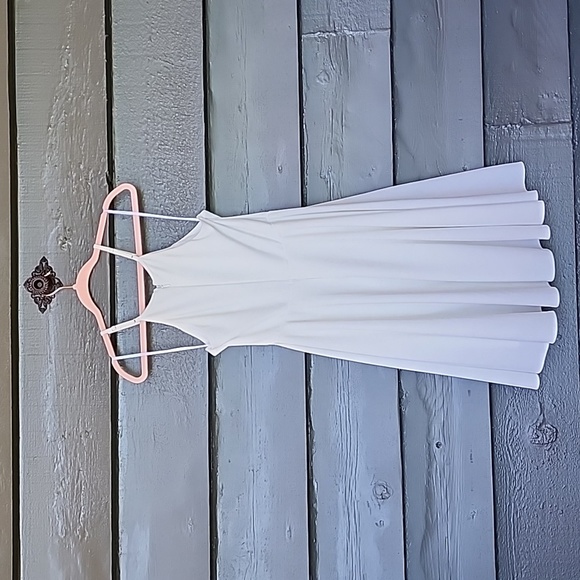 LULU'S Irresistible Charm White Midi Dress sz M Women's - Picture 6 of 9